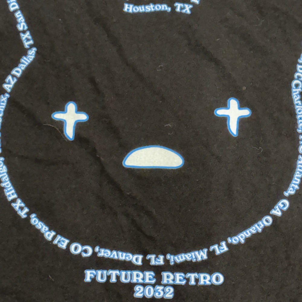 Bad Bunny El Ultimo Tour Del Mundo T-Shirt Mens XL Black Future Retro 2032 Tour - Picture 6 of 8